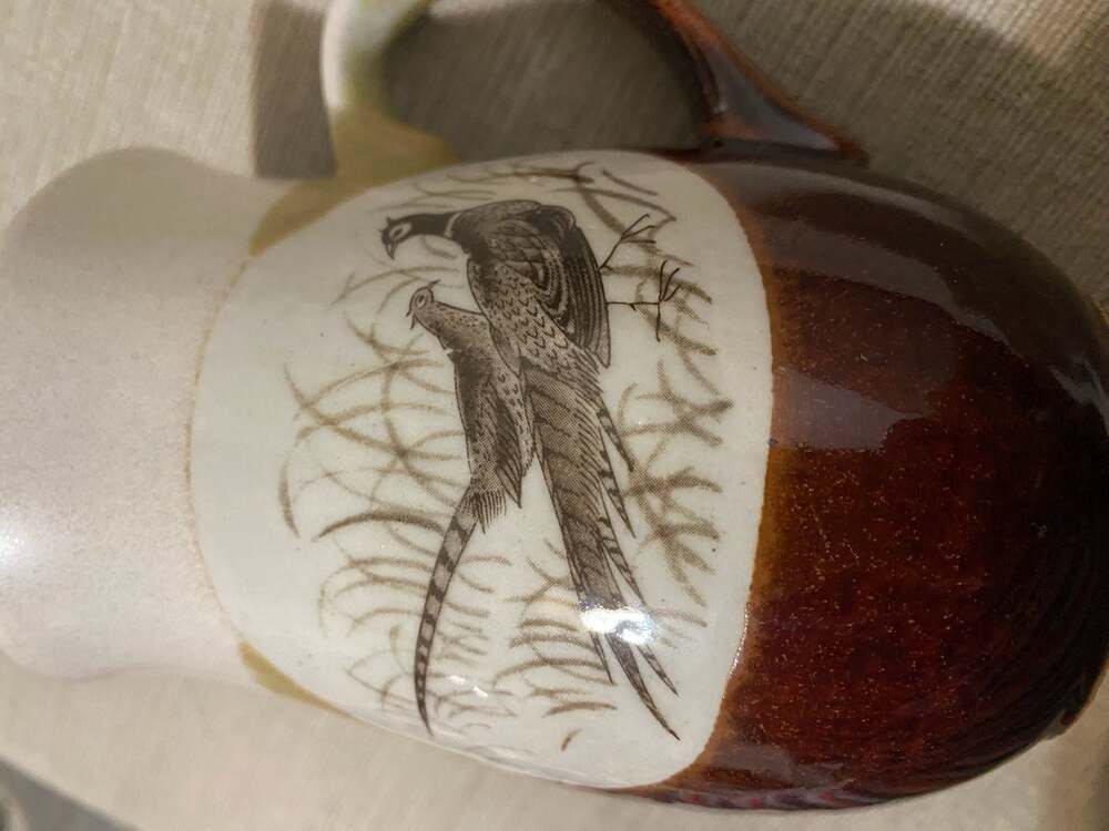 Vintage Wade Heath Pheasant Pattern Ceramic Coffee Mug
